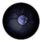 ROSCO:260-86711 -- 86711 Hiding Moon Multi Color Glass Gobo By Lisa Cuscuna, Size: Specify