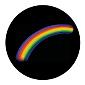 ROSCO:260-86714 -- 86714 Beauty'S Rainbow Multi Color Glass Gobo By Tony Walton, Size: Specify