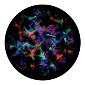 ROSCO:260-86727 -- 86727 Chromatic Multi Color Glass Gobo By Lisa Cuscuna, Size: Specify