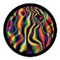 ROSCO:260-86731 -- 86731 Colored Bands Multi Color Glass Gobo By Kc Hooper, Size: Specify