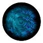ROSCO:260-86736 -- 86736 Aquatic Swirls Multi Color Glass Gobo By Lisa Cuscuna, Size: Specify
