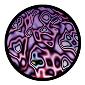 ROSCO:260-86737 -- 86737 Lavender Artifacts Multi Color Glass Gobo By Kc Hooper, Size: Specify