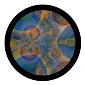 ROSCO:260-86742 -- 86742 Sky Dye Multi Color Glass Gobo By T. Nathan Mundhenk, Size: Specify