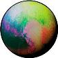 ROSCO:260-86772 -- 86772 Psychedelic Pluto Multi Color Glass Gobo, Size: Specify