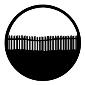 GAM:250-G214 -- G214 Picket Fence Steel Metal Gobo, Size: Specify