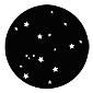 GAM:250-G232 -- G232 Large Stars Steel Metal Gobo, Size: Specify