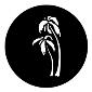 GAM:250-G297 -- G297 Palm Trees Steel Metal Gobo, Size: Specify