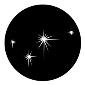 GAM:250-G314 -- G314 Small Evening Star Steel Metal Gobo, Size: Specify
