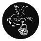 GAM:250-G905 -- G905 Easter Bunny Steel Metal Gobo, Size: Specify